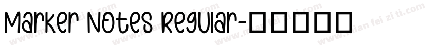 Marker Notes Regular字体转换